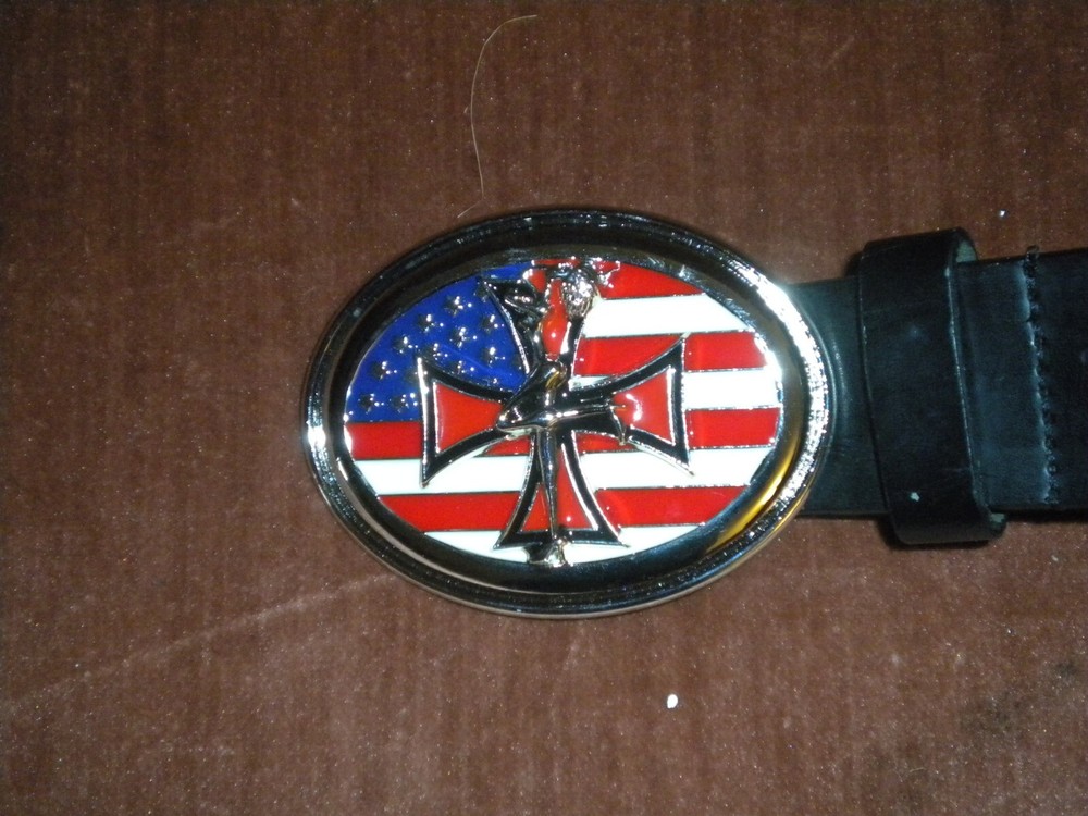 NEW FASHION SILVER BUCKLE WITH THE AMERICAN FLAG AND A SEXY GIRL ONLY BUCKLE