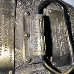 DURANGO & SILVERTON NARROW GAUGE RAILROAD SOLID BRASS BELT BUCKLE 1983