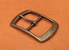 Antique Brass Center Bar Belt Buckle for Leather Belt Replacement Fit 40mm Strap