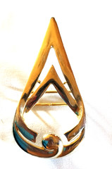 Arrow Fire Ball Cast Metal Punk Goth Rock Belt Buckle for 1.25&Prime; Belt VTG