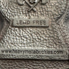 Heavy Metal Buckles Spider Keyhole Rose Belt Buckle