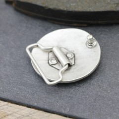 Round belt buckle antique silver buckle removable buckle removable belt up to 4 cm