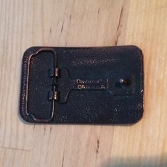 Vintage Brass Niagara Falls Canada Belt Buckle