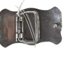 Western Longhorn Bull Belt Buckle Silver Gold Tone Floral Engraved Star Rodeo