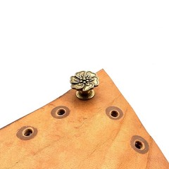 Denim Decorative Button Brass Jeans Flower Button Leather Jacket Decoration lot