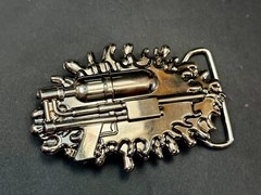 Water Squirt Gun – Alien Martian Shooter! Silver color 2005 SMC Gun Belt Buckle