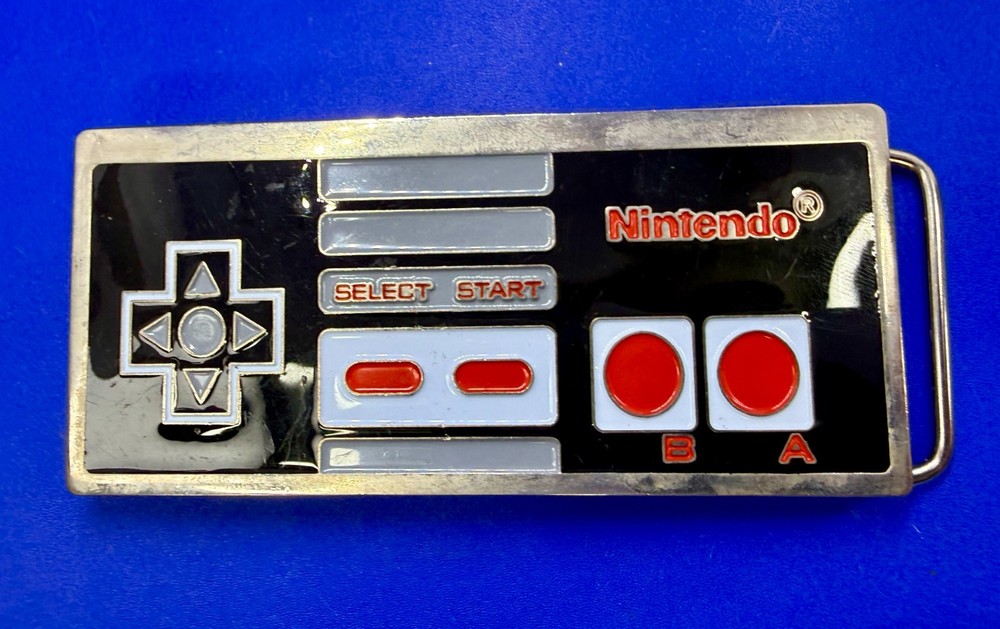 Official Classic Nintendo NES System Video Game Controller Figural Belt Buckle
