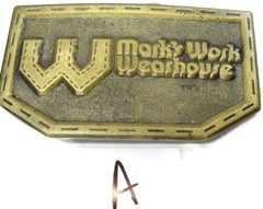 Vintage W Mark&rsquo;s Work Warehouse Belt Buckle Spec Cast Denver Colorado