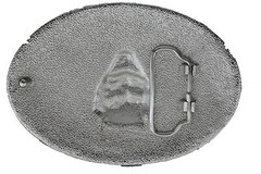 Men Women Silver Metal Buckle Hollywood Fireball Ministry Devil Fire Red Blue