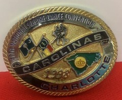 1998 Carolina’s 47th National Square Dance Convention Belt Buckle-#231 Charlotte