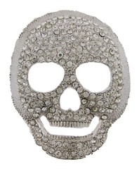 Silver Metal Skull Belt Buckle Halloween Party Costume Gift Fashion Rhinestones