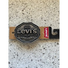 Levis Belt Buckle Mens Original Riveted Antique Nickel Western Silver 16LV72D5