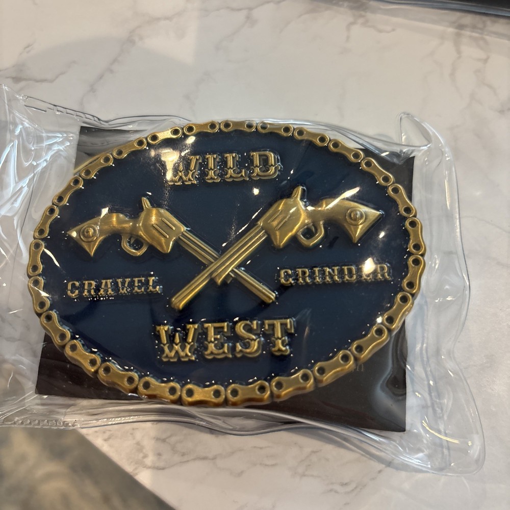 Custom Belt Buckle Card Holder, Colbolt Blue And Gold, One Of A Kind.
