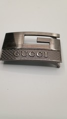 Gucci Archive G Logo Belt Buckle Vintage 90s Heavy Solid Metal Italian Hardware