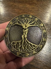 Tree of Life Belt Buckle Collector Christian Catholic Patriot Patina Collector
