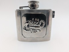 2 oz. Flask Scorpion Metal Removable Belt Buckle Alcohol Drink