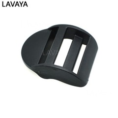 10pcs Ladder Lock Slider Plastic Buckles Belt Buckle Package Accessories Black