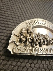 1989 Vintage Budweiser Beer Clydesdales Anhauser Collectible Belt Buckle