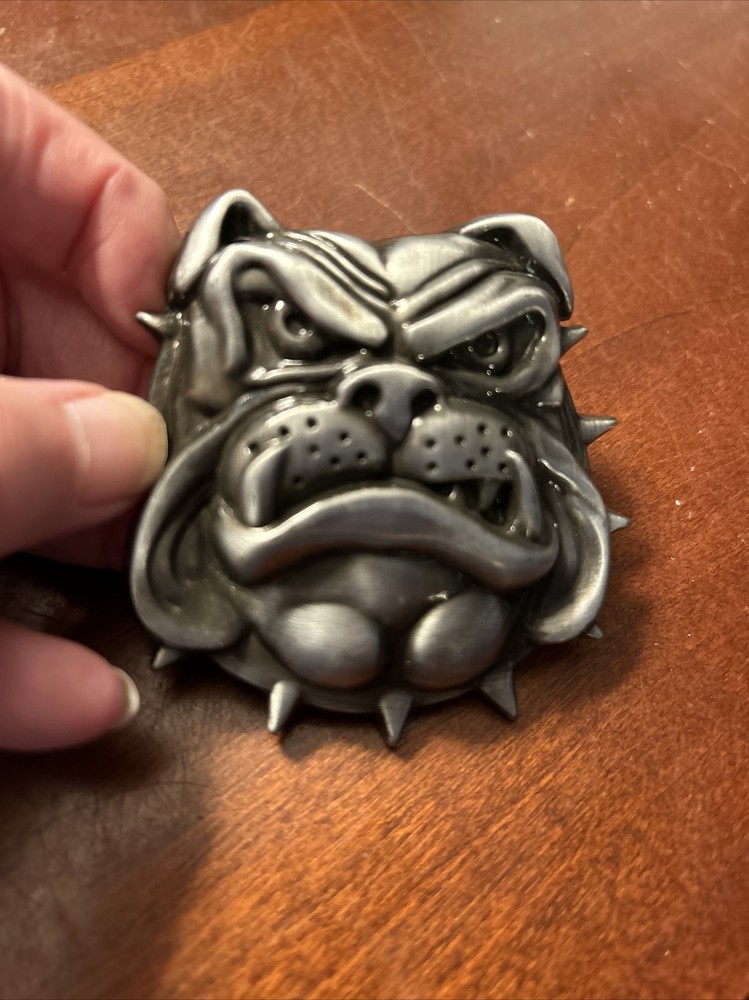 British Bulldog Metal Belt Buckle