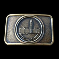 OTTAWA CANADA CANADIAN PARLIAMENT MAPLE LEAF BELT BUCKLE BOUCLE DE CEINTURE