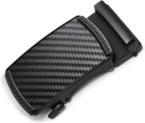 Men Ratchet Belt Buckle Only Belt Buckle Automatic Click Buckle for 1 3/8&Prime; Sl…