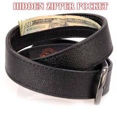 Milwaukee Leather MP7150 Men&rsquo;s Black Genuine Cowhide Leather Money Belt W/Secure