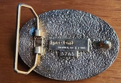**Look** Vintage 1981 Spec-Cast Pewter INDIAN Theme Belt Buckle **Nice**