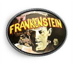 Frankenstein Belt Buckle – Horror Movie Poster Handmade Belt Buckle – 159
