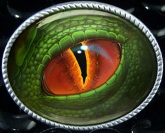 Dinosaur Eye Belt Buckle – Cosplay Dragon Creature Art Handmade Gift -162-E