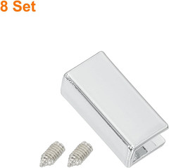 Belt Buckle End Tips, Rectangle Webbing Zipper Tips Clip Buckles with Screws for