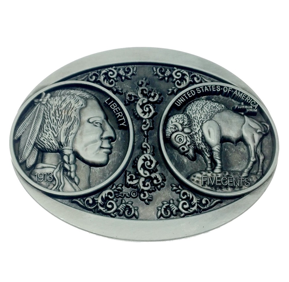 Indian Warrior Men&rsquo;s Belt Buckle Western Cowboy Native American (IW-10-S)