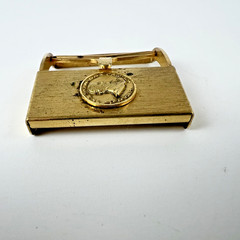 Anson Old Grand Dad Bourbon Belt Buckle Head Of The Bourbon Family Gold Tone