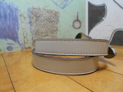 Alpaca Mexico 3-Piece Buckle Set w/ Justin Ivory Leather Belt Size 30