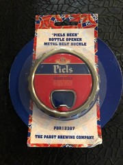 Vintage Rare Piels draft beer Belt Buckle, Beer Bottle metal Opener new