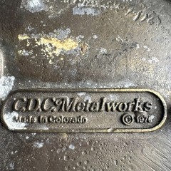 Vintage 1976 CDC Metalworks Native American Chief Belt Buckle Brass Bronze Tone