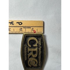 Vintage DYNA BUCKLE CRC Chemicals Belt Buckle Solid Bronze Made in USA Utah
