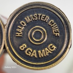 HALO 3 Master Chief 8GA MAG Shotgun Shell Design Belt Buckle Ammo 2008 Microsoft