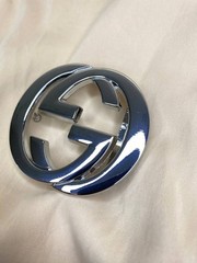 Double G 1.5` Belt Buckle Silver GG Logo 40 mm Replacement Buckle Designer Style