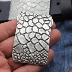 Croco Look Metal Belt Buckle – Textured Design, Elegant & Modern