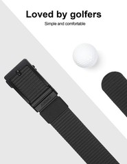 JUKMO Ratchet Belt for Men, Nylon Medium-for Waist 38&Prime;-41&Prime;(Length 49&Prime;), Black