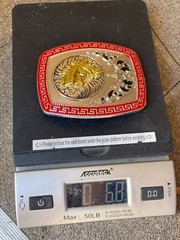 Western Buckle Gold Silver Red Horse Head Buckle Cowboy 2 » Hebillas Vaqueras