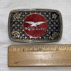 MOTO GUZZI MOTORCYCLE BELT BUCKLE-Vintage