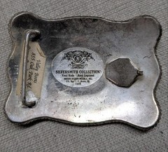vintage SILVERSMITH COLLECTION belt buckle HORSE equestrian WESTERN cowboy
