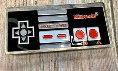 Official Classic Nintendo NES System Video Game Controller Figural Belt Buckle