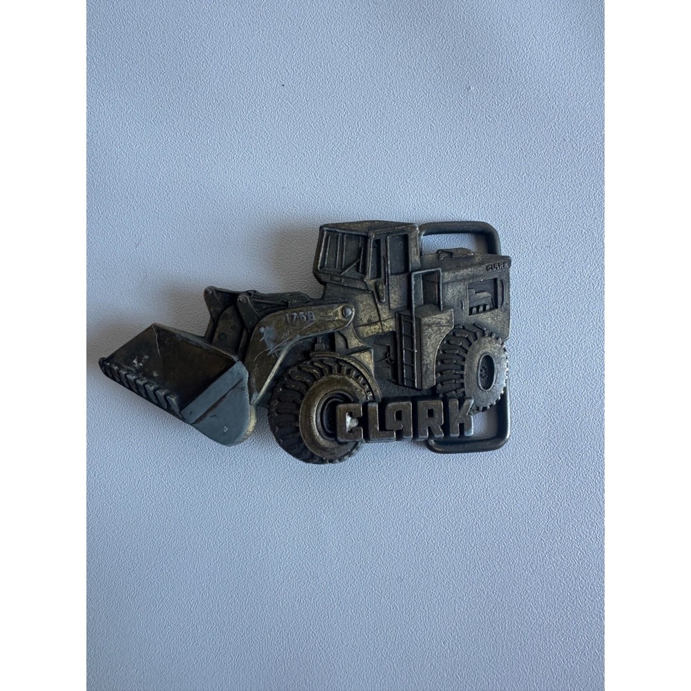 Clark Michigan 175B Front End Loader Belt Buckle Vintage Construction Equipment