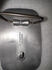 Vintage Pewter Removable Mens Belt Buckle (RAMSEY WINCH) 3.5&Prime;X 2.25&Prime; MADE IN USA