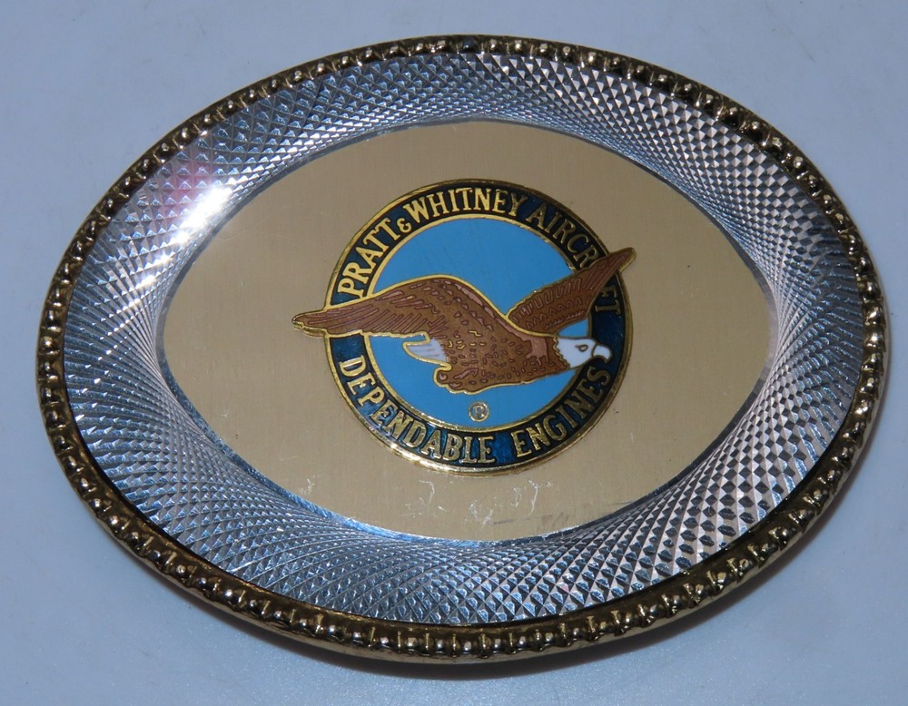 W USA Brand Pratt & Whitney Aircraft Dependable Engines Belt Buckle