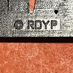 Vintage ROYP Dale Name Belt Buckle Brass Tone Block Letter Western Accessory B21