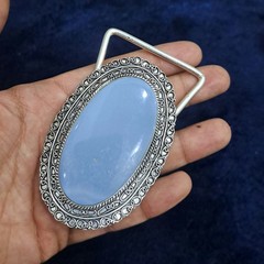 Handmade Belt Buckle For Men&rsquo;s Silver Plated Gemstone Men&rsquo;s Vintage Accessories