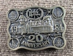 1984 Holiday Rambler RV Belt Buckle #356/500 Travel Trailer Camper